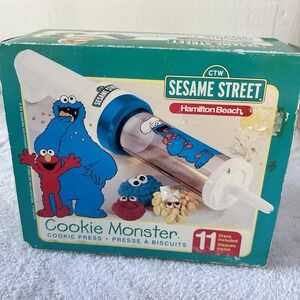 Sesame Street Cookie Monster Vintage 1998 Hamilton Beach Cookie Press